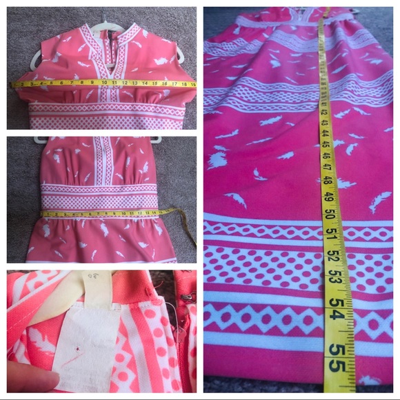 Vtg Hawaiian Maxi Length Dress - Picture 5 of 5